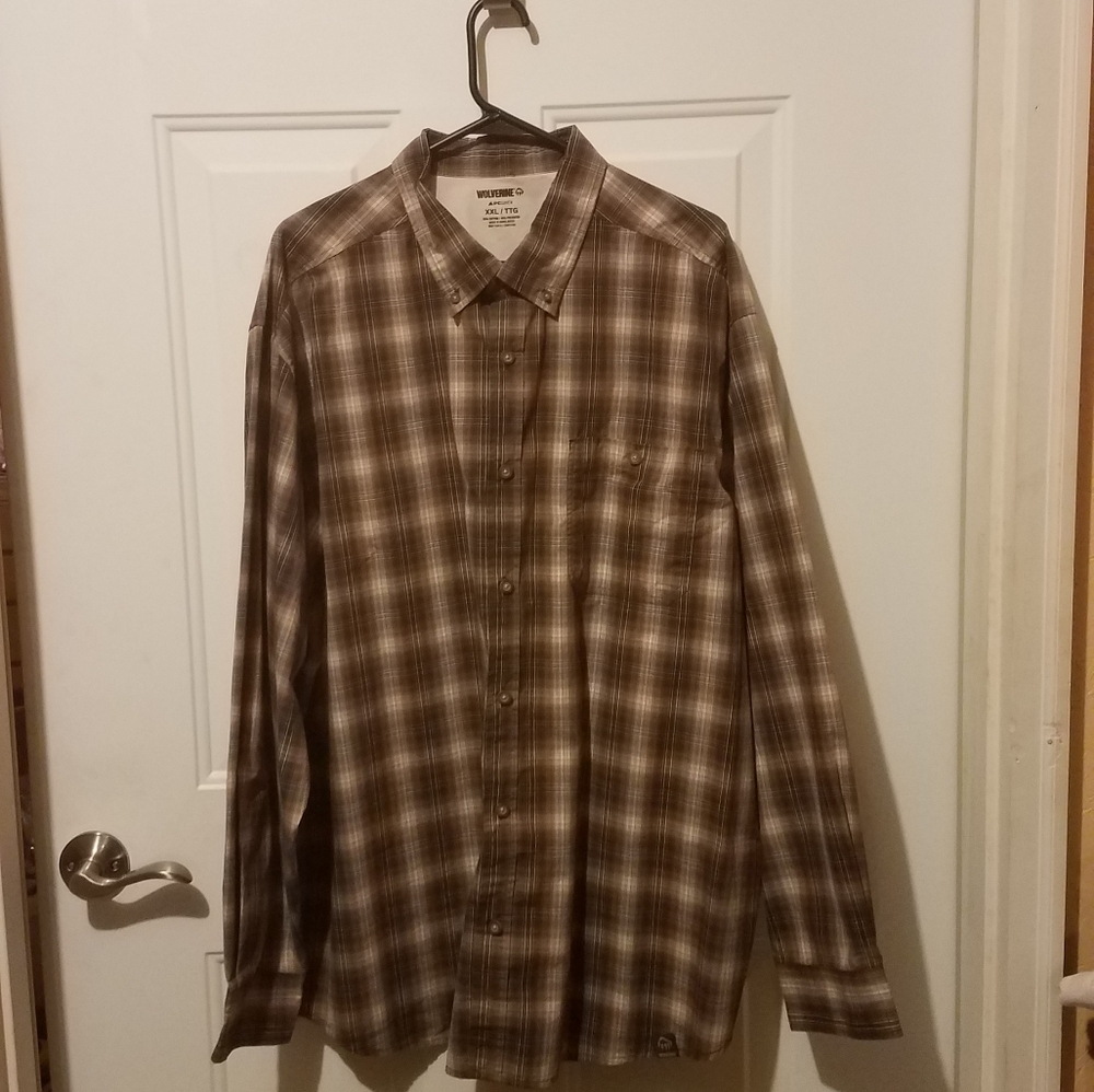 Wolverine PC Wick XXL Brown button down